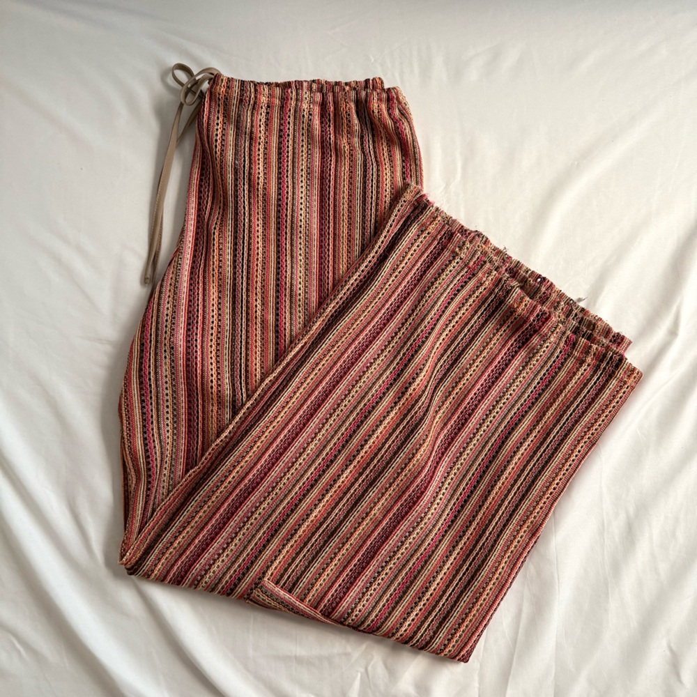 Multicolor Striped Cargo Pants